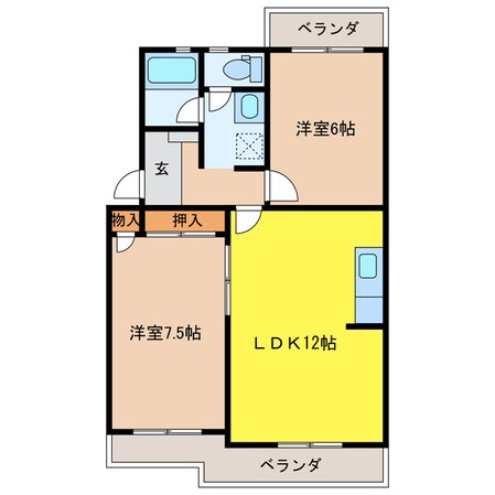 掛川駅 徒歩17分 1階の物件間取画像